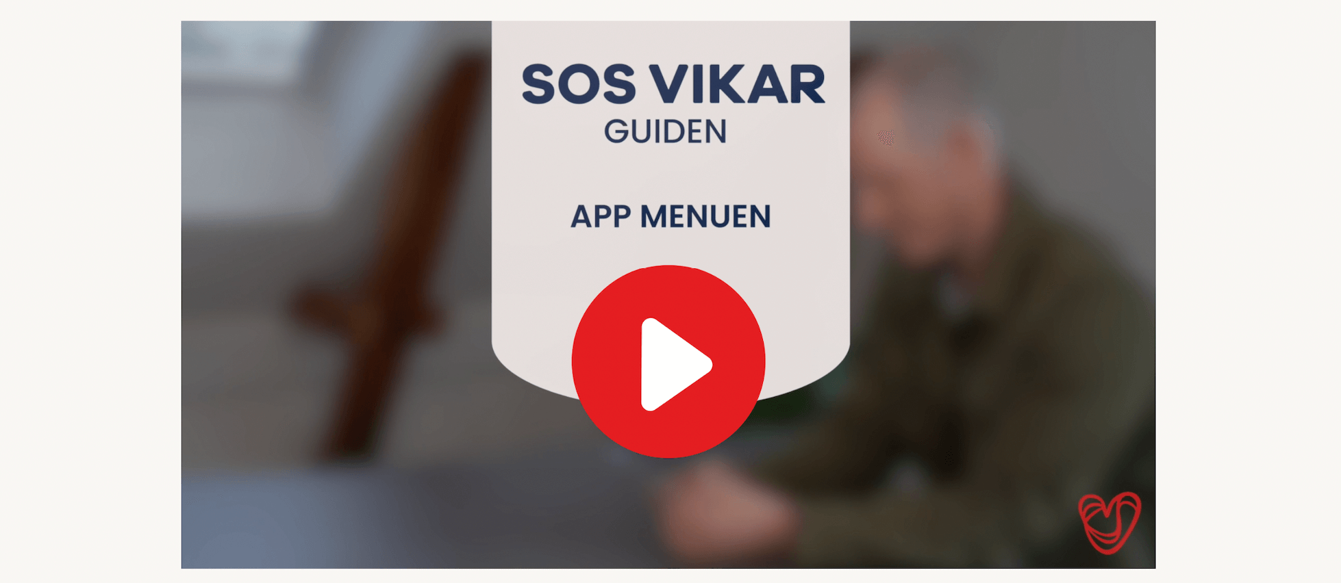 SOS VIKAR Guide til App Menuen